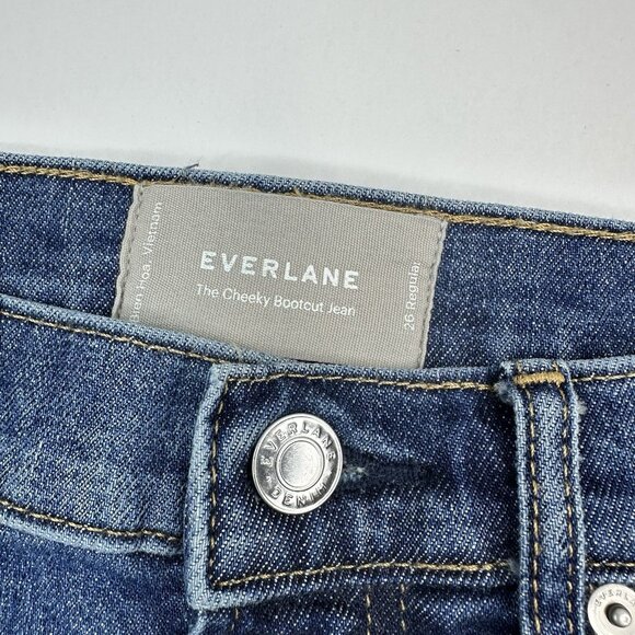 Everlane Women's‎ Blue The Cheeky Bootcut Jean W26-27/L27.5 - Picture 5 of 12